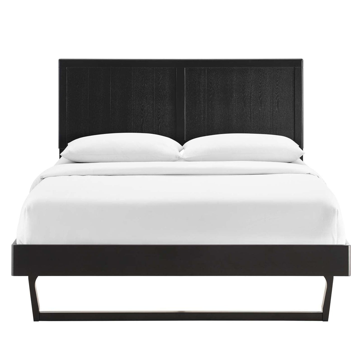 Modway Alana King Wood Platform Bed With Angular Frame FredCo