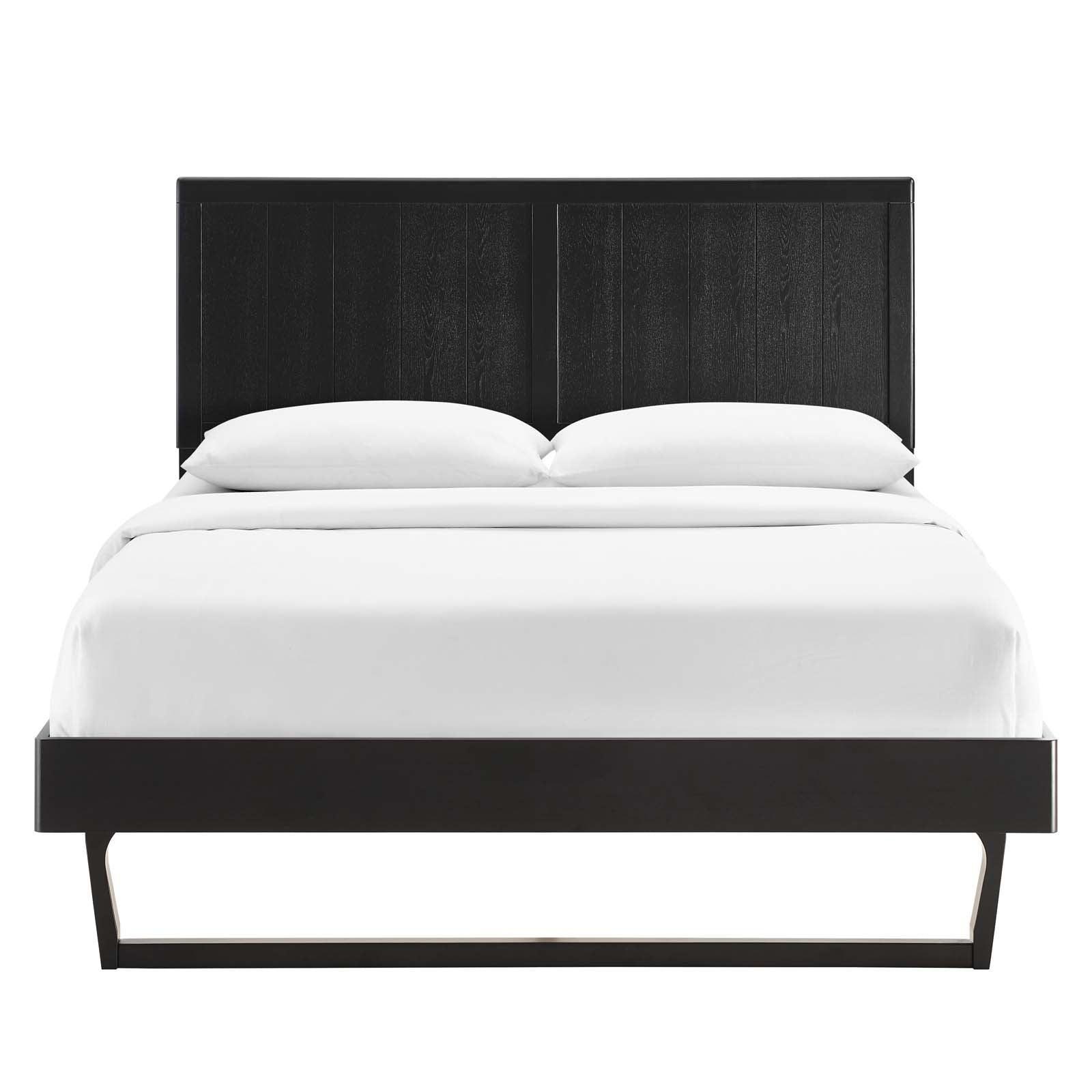 Modway Alana King Wood Platform Bed With Angular Frame FredCo