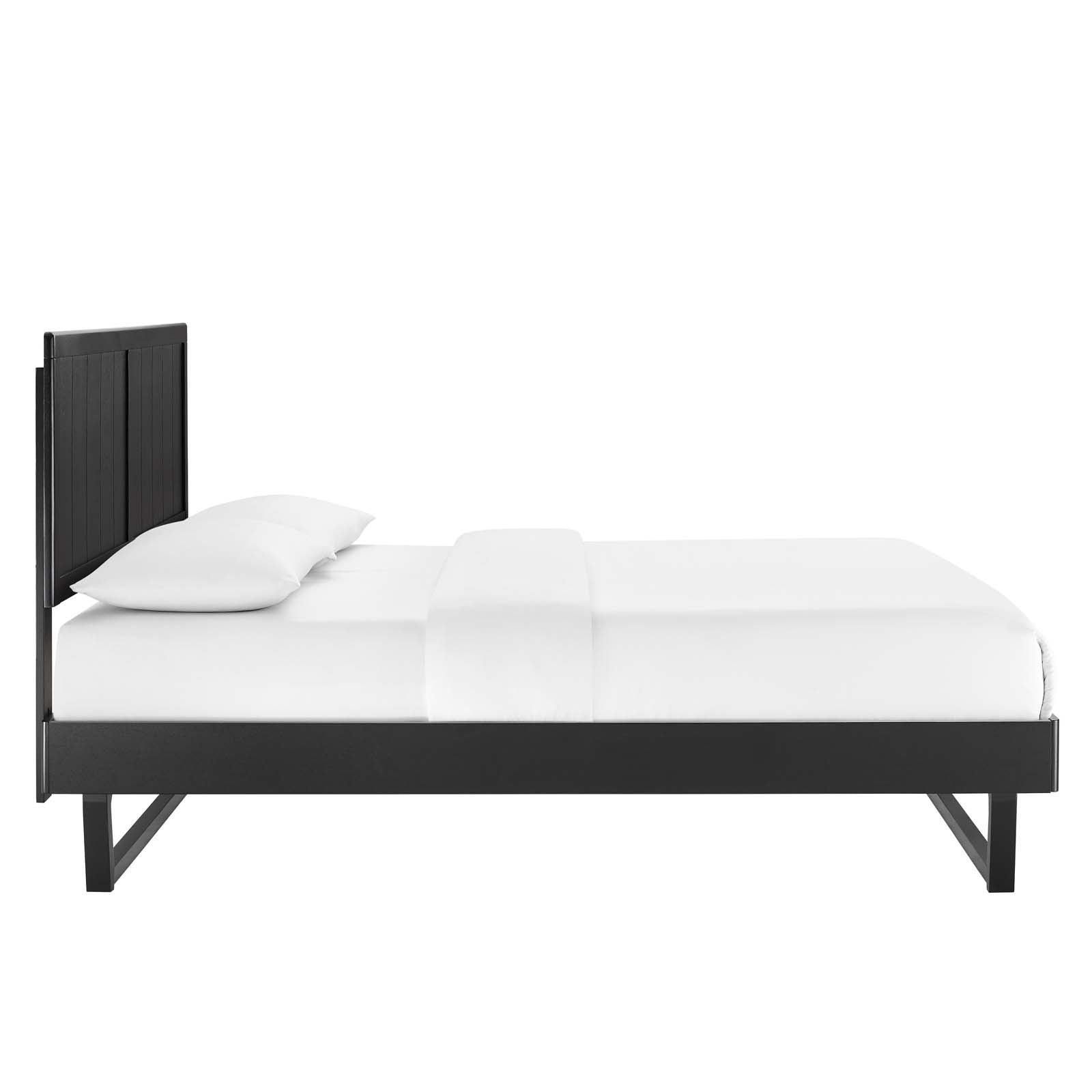 Modway Alana King Wood Platform Bed With Angular Frame FredCo