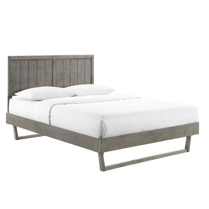 Modway Alana King Wood Platform Bed With Angular Frame FredCo