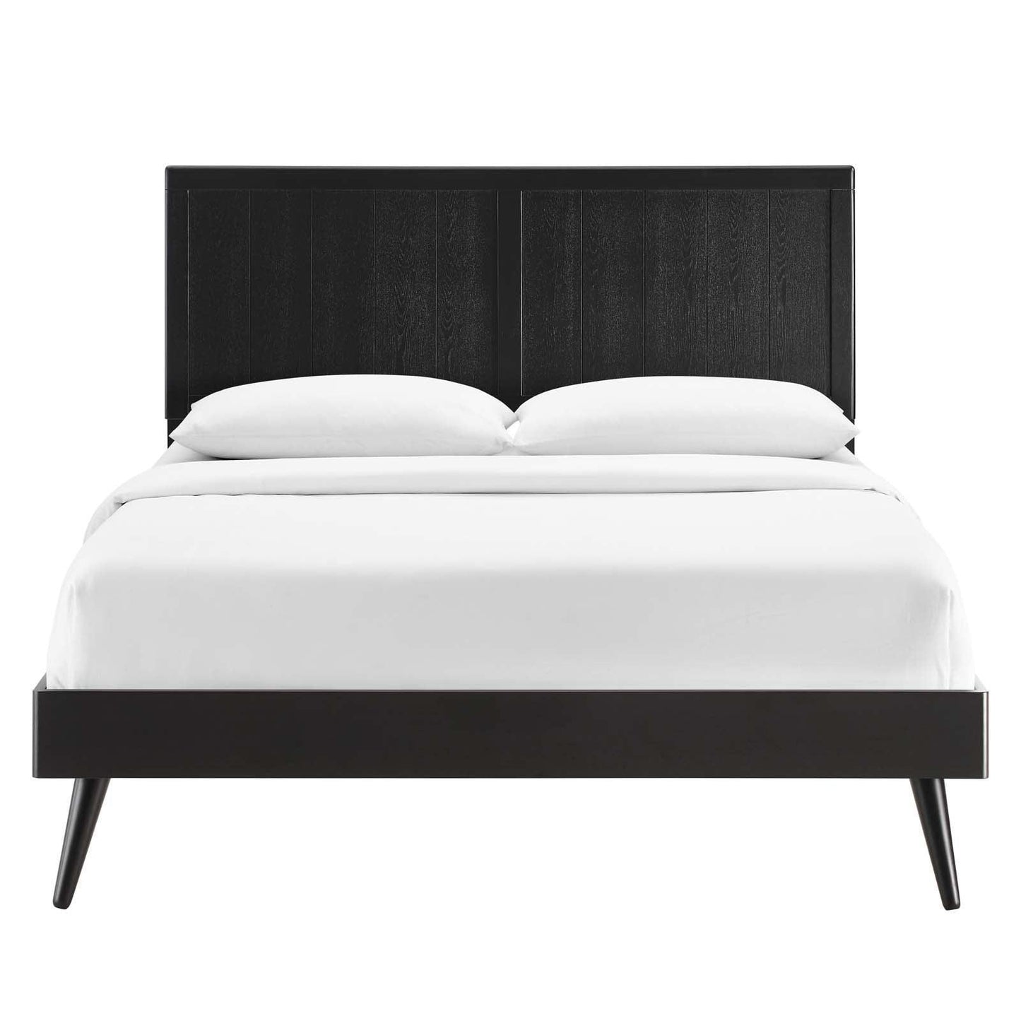 Modway Alana Queen Wood Platform Bed With Splayed Legs FredCo