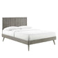 Modway Alana Twin Wood Platform Bed With Splayed Legs FredCo