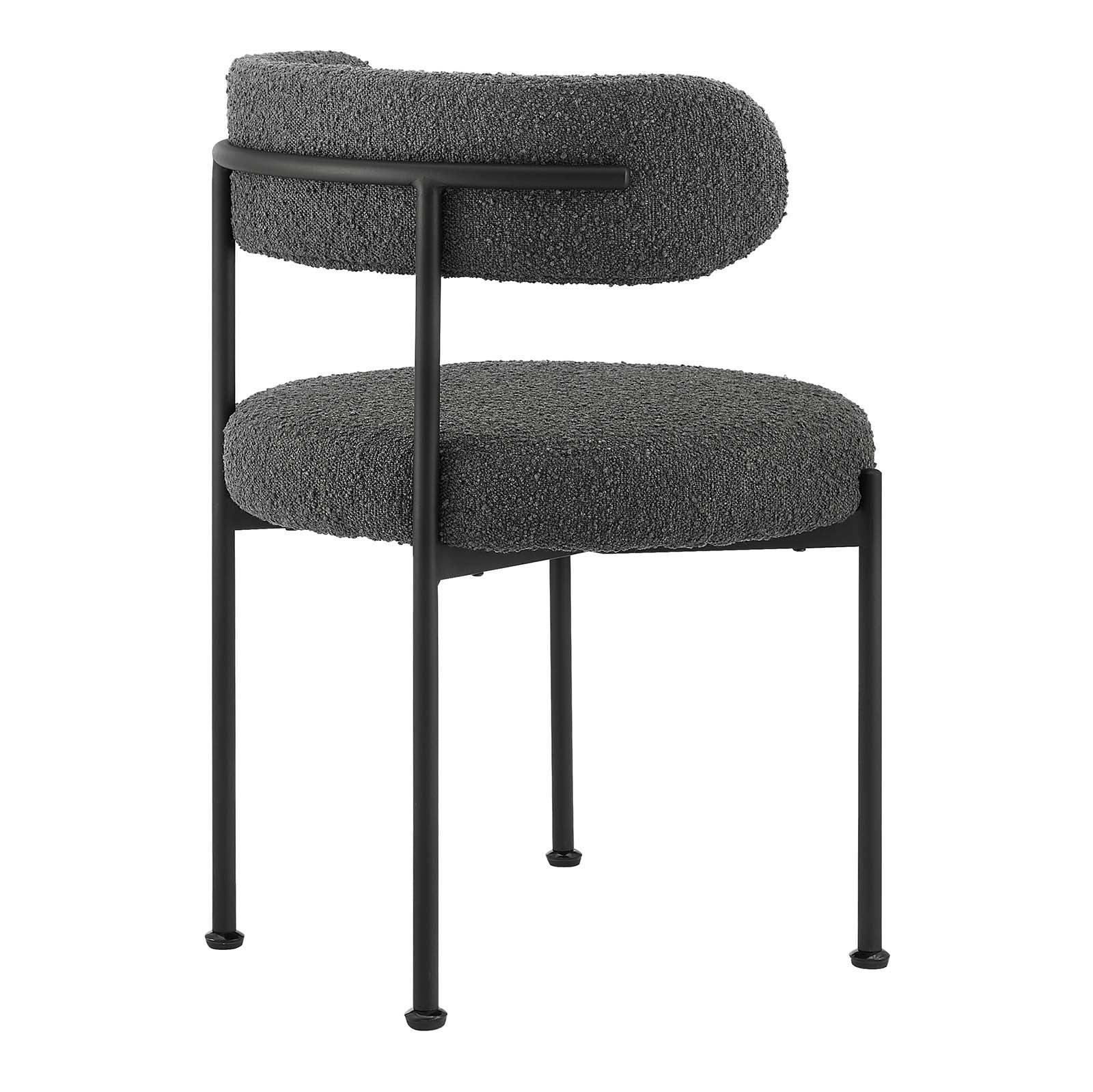 Modway Albie Boucle Fabric Dining Chairs - Set of 2, EEI-6516 FredCo