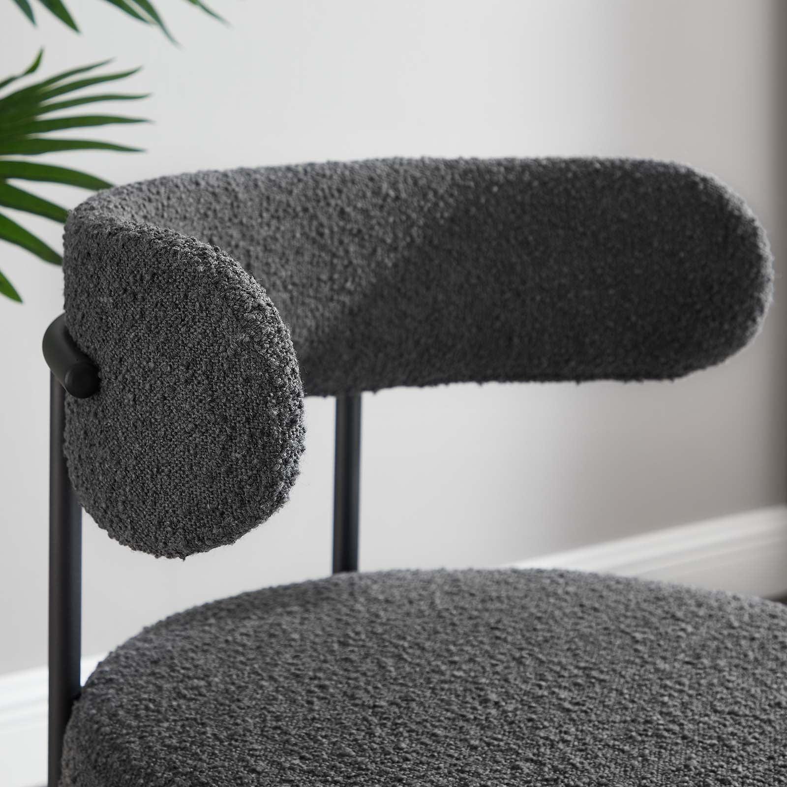 Modway Albie Boucle Fabric Dining Chairs - Set of 2, EEI-6516 FredCo