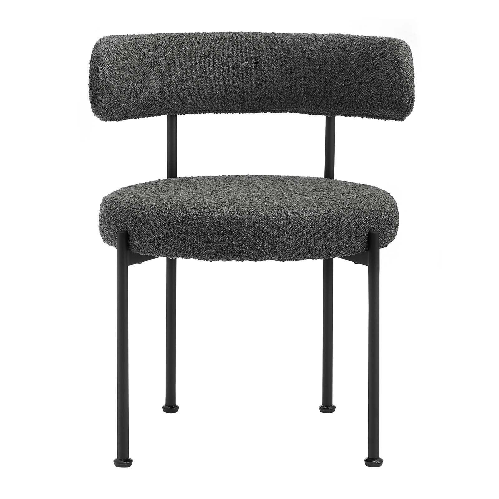 Modway Albie Boucle Fabric Dining Chairs - Set of 2, EEI-6516 FredCo