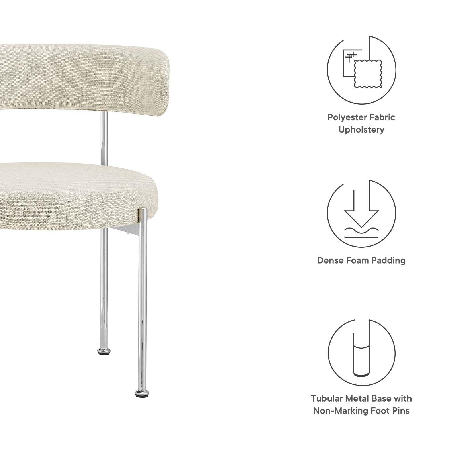 Modway Albie Fabric Dining Chairs - Set of 2, EEI-6517 FredCo