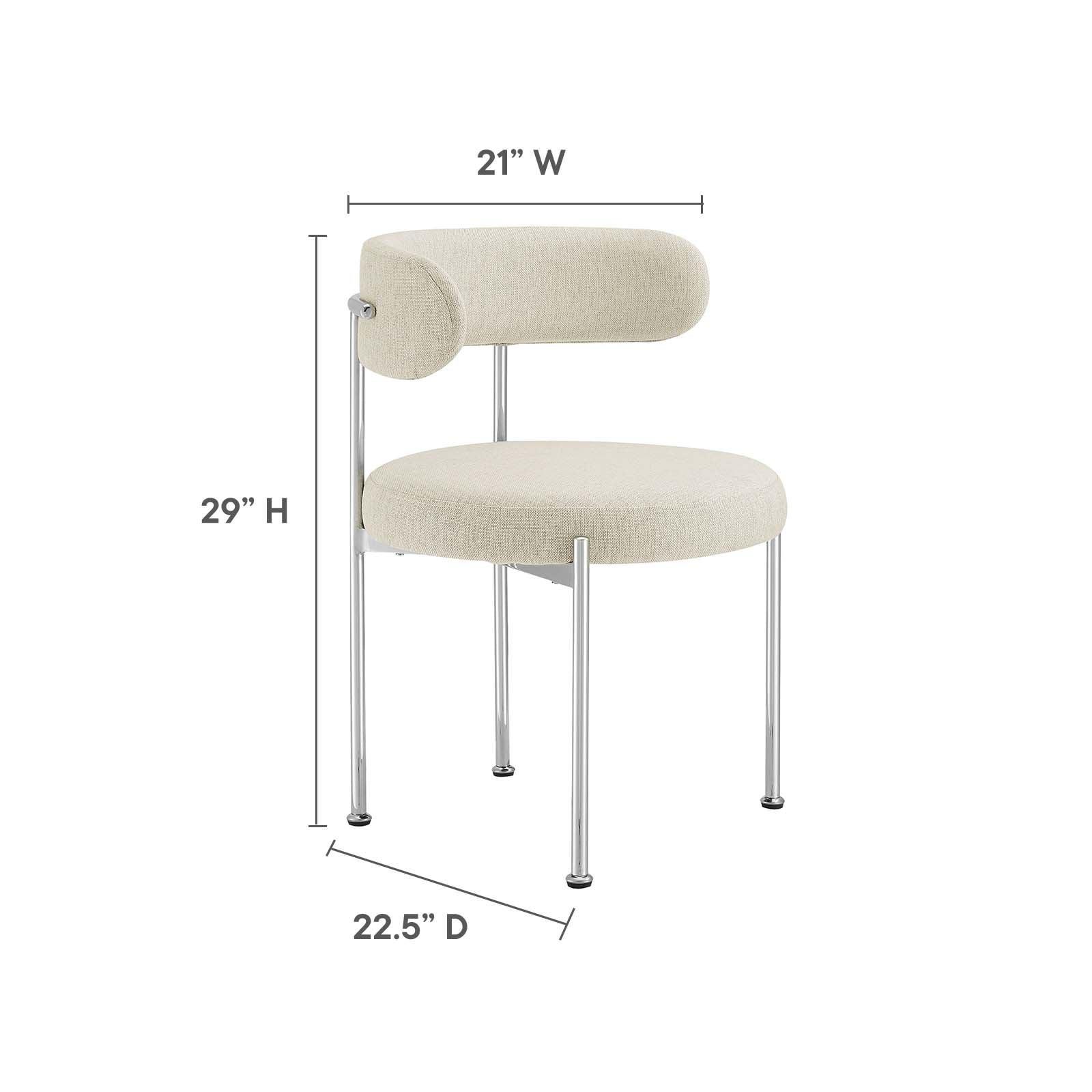 Modway Albie Fabric Dining Chairs - Set of 2, EEI-6517 FredCo