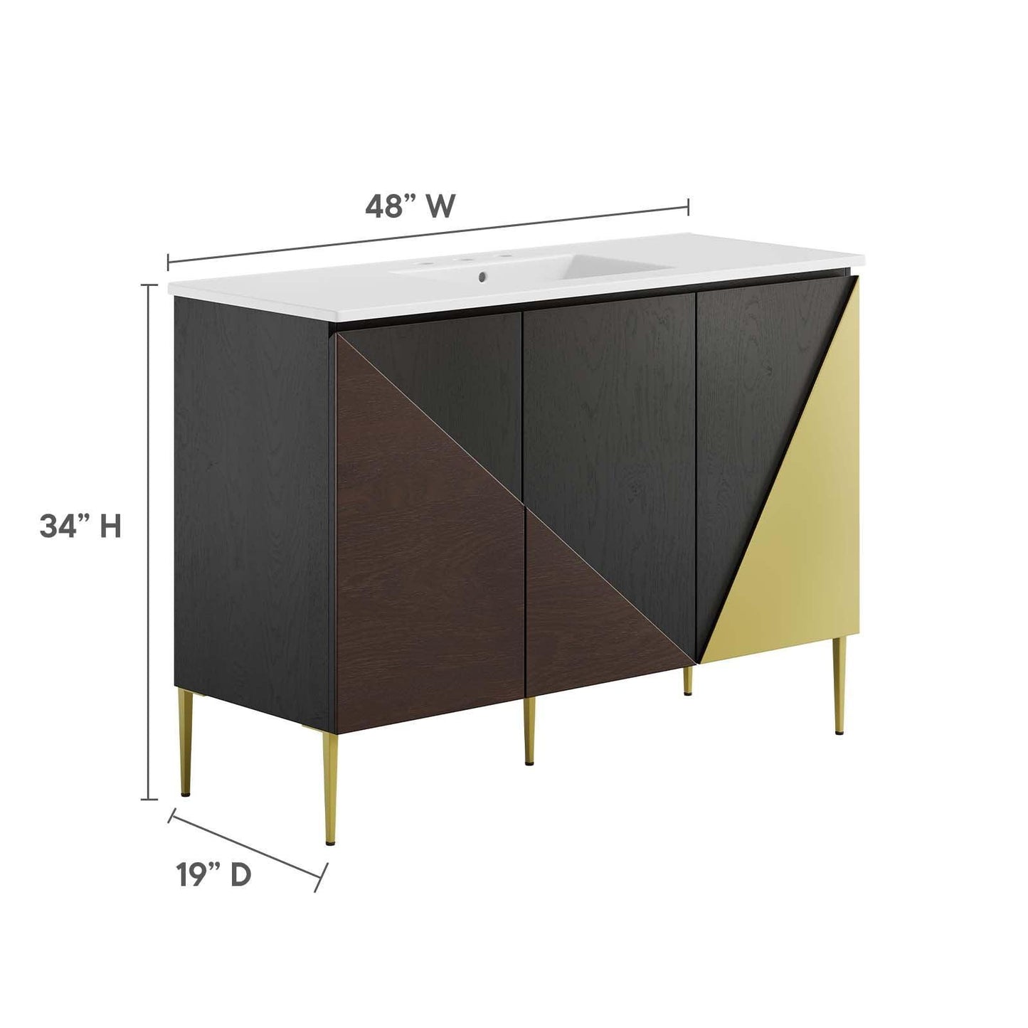 Modway Alchemist 48" Single Sink Bathroom Vanity FredCo