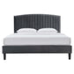 Modway Alessi Performance Velvet Full Platform Bed FredCo