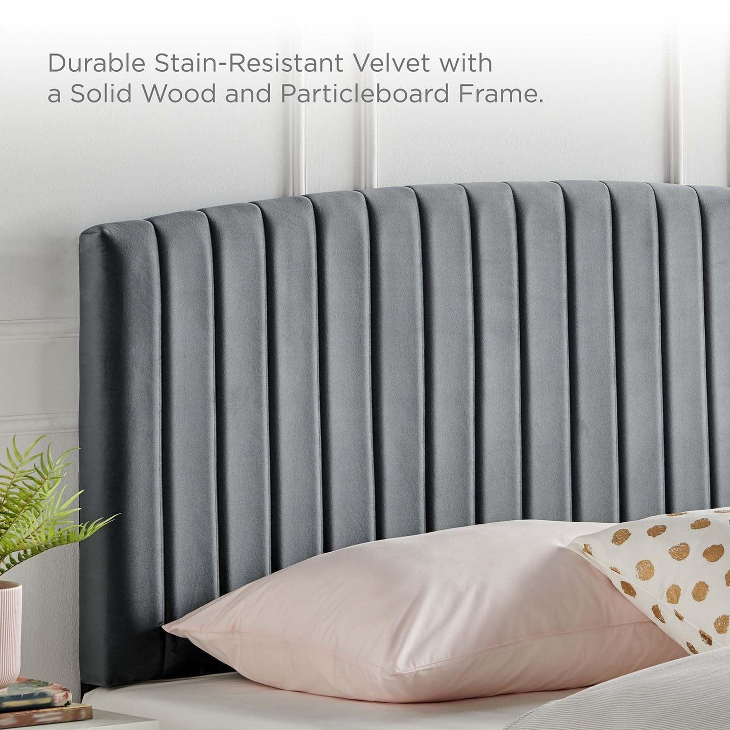 Modway Alessi Performance Velvet Full Platform Bed FredCo