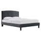Modway Alessi Performance Velvet Full Platform Bed FredCo