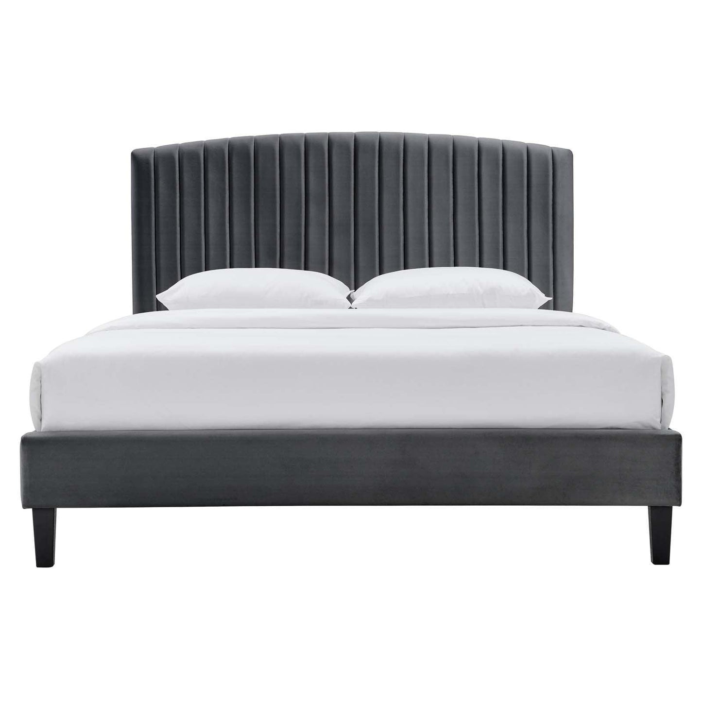 Modway Alessi Performance Velvet King Platform Bed FredCo