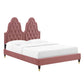 Modway Alexandria Tufted Performance Velvet Full Platform Bed FredCo