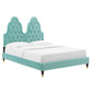 Modway Alexandria Tufted Performance Velvet Full Platform Bed FredCo