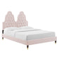 Modway Alexandria Tufted Performance Velvet Twin Platform Bed FredCo