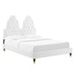 Modway Alexandria Tufted Performance Velvet Twin Platform Bed FredCo