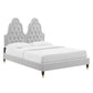 Modway Alexandria Tufted Performance Velvet Twin Platform Bed FredCo