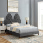 Modway Alexandria Tufted Performance Velvet Twin Platform Bed FredCo