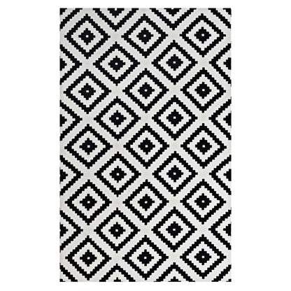 Modway Alika Abstract Diamond Trellis Area Rug FredCo