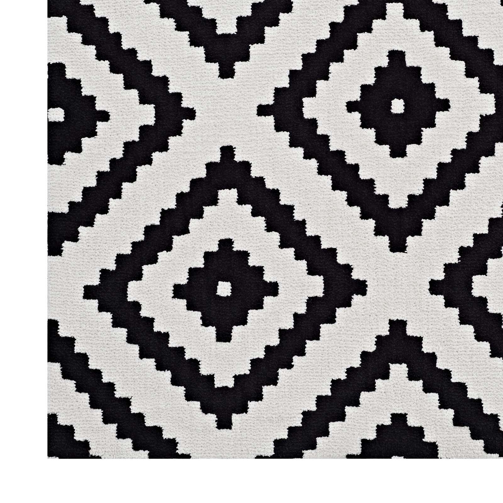 Modway Alika Abstract Diamond Trellis Area Rug FredCo