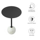 Modway Aliza Round Acacia Wood Side Table FredCo