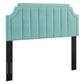 Modway Alyona Channel Tufted Performance Velvet Twin Headboard FredCo