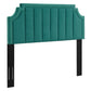 Modway Alyona Channel Tufted Performance Velvet Twin Headboard FredCo
