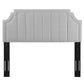 Modway Alyona Channel Tufted Performance Velvet Twin Headboard FredCo