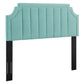 Modway Alyona Channel Tufted Performance Velvet Twin Headboard FredCo