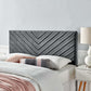 Modway Alyson Angular Channel Tufted Performance Velvet King / California King Headboard FredCo