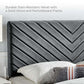 Modway Alyson Angular Channel Tufted Performance Velvet King / California King Headboard FredCo
