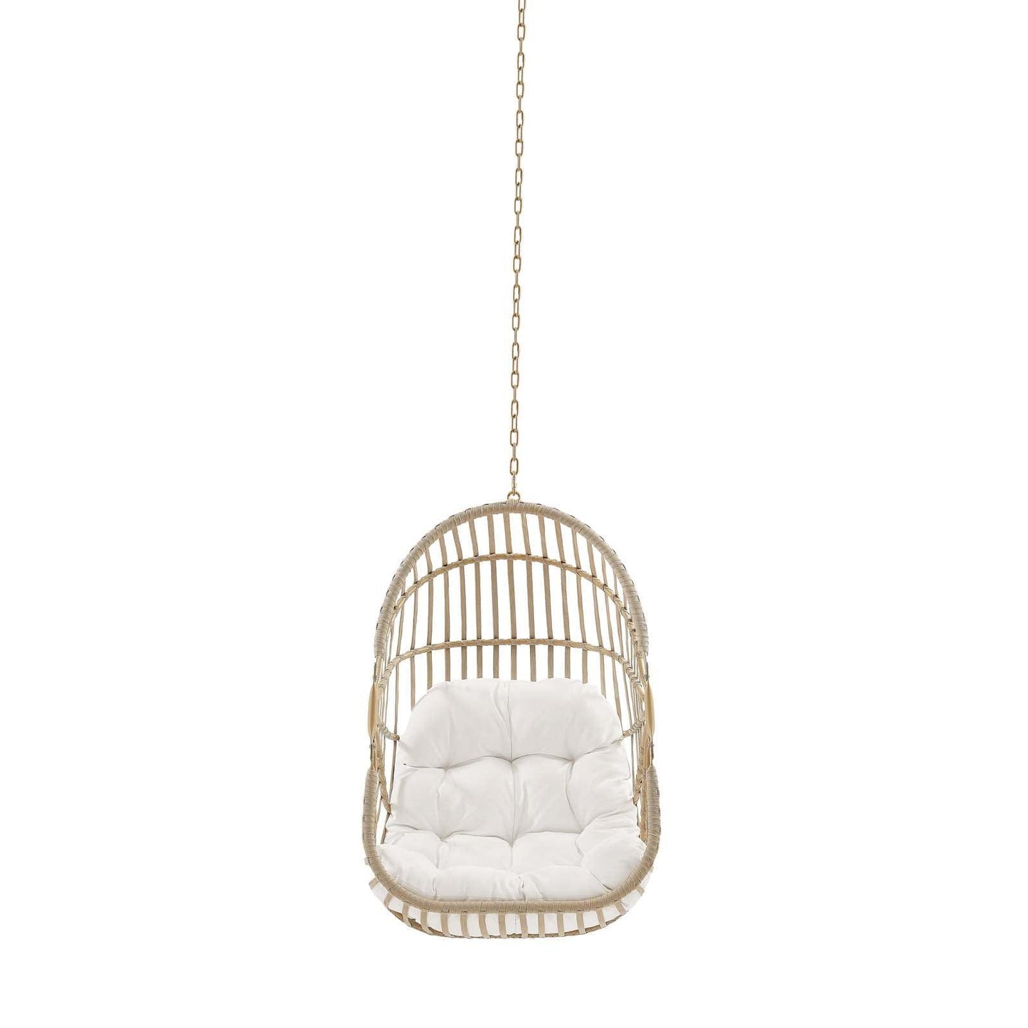 Modway Amalie Wicker Rattan Outdoor Patio Rattan Swing Chair without Stand FredCo