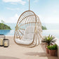 Modway Amalie Wicker Rattan Outdoor Patio Rattan Swing Chair without Stand FredCo