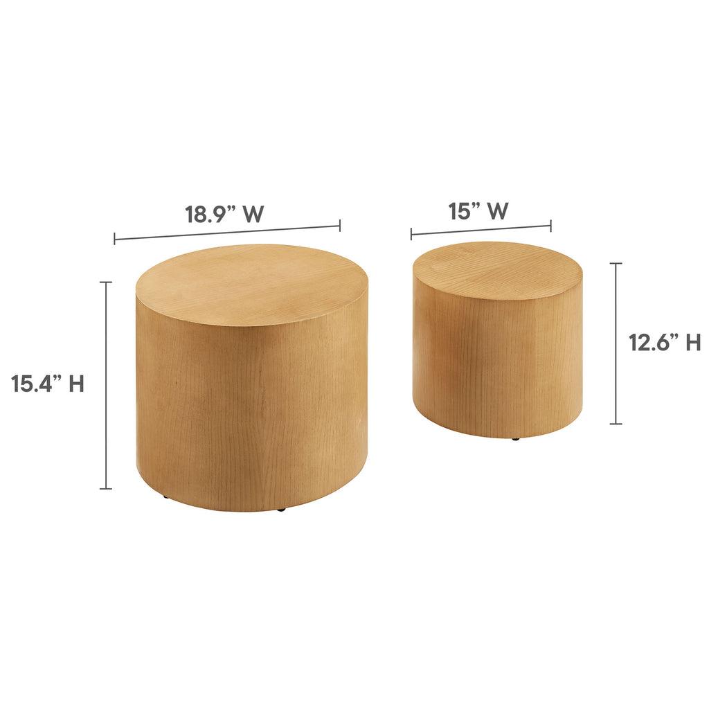 Modway Amani Round Nesting Coffee Tables Set of 2 FredCo