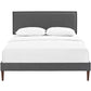 Modway Amaris Full Fabric Platform Bed with Squared Tapered Legs FredCo