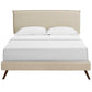 Modway Amaris Queen Fabric Platform Bed with Round Splayed Legs FredCo