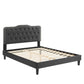 Modway Amber Tufted Performance Velvet King Platform Bed FredCo
