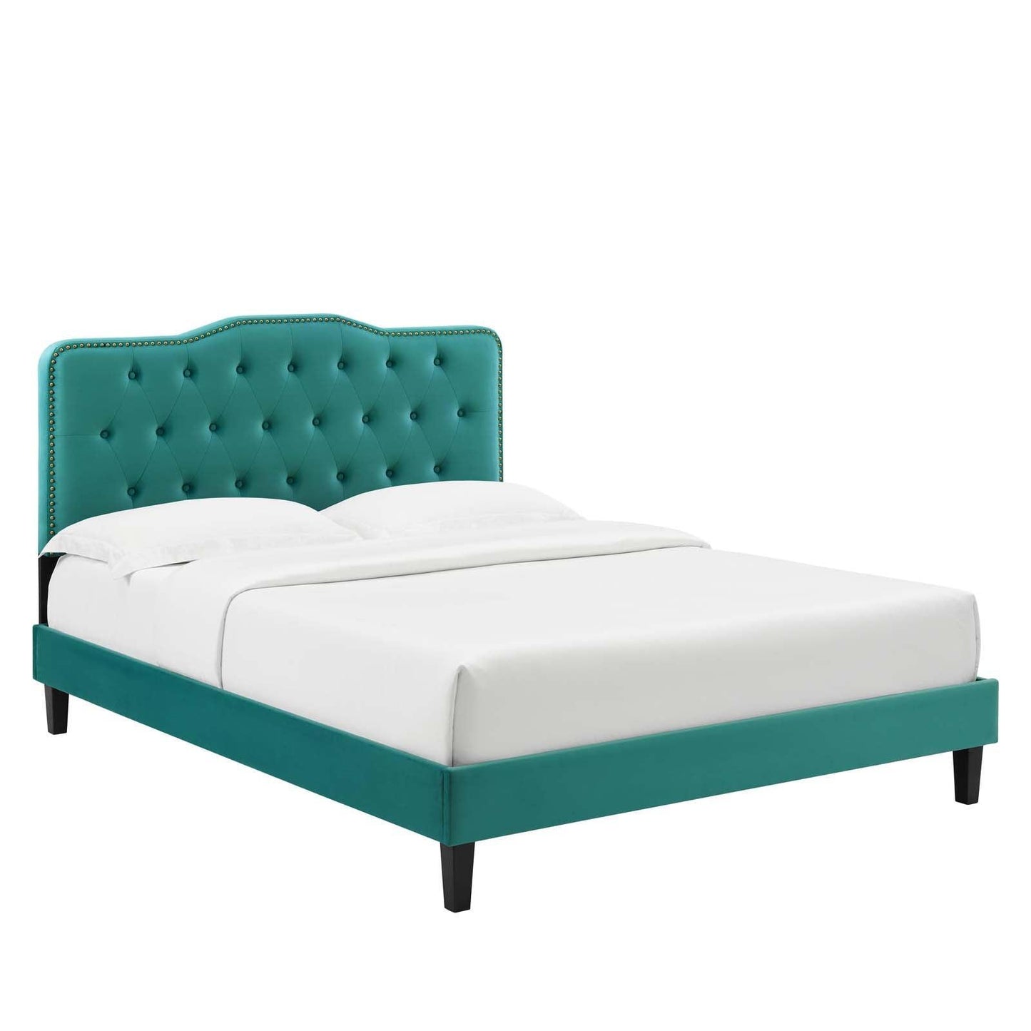 Modway Amber Tufted Performance Velvet King Platform Bed FredCo