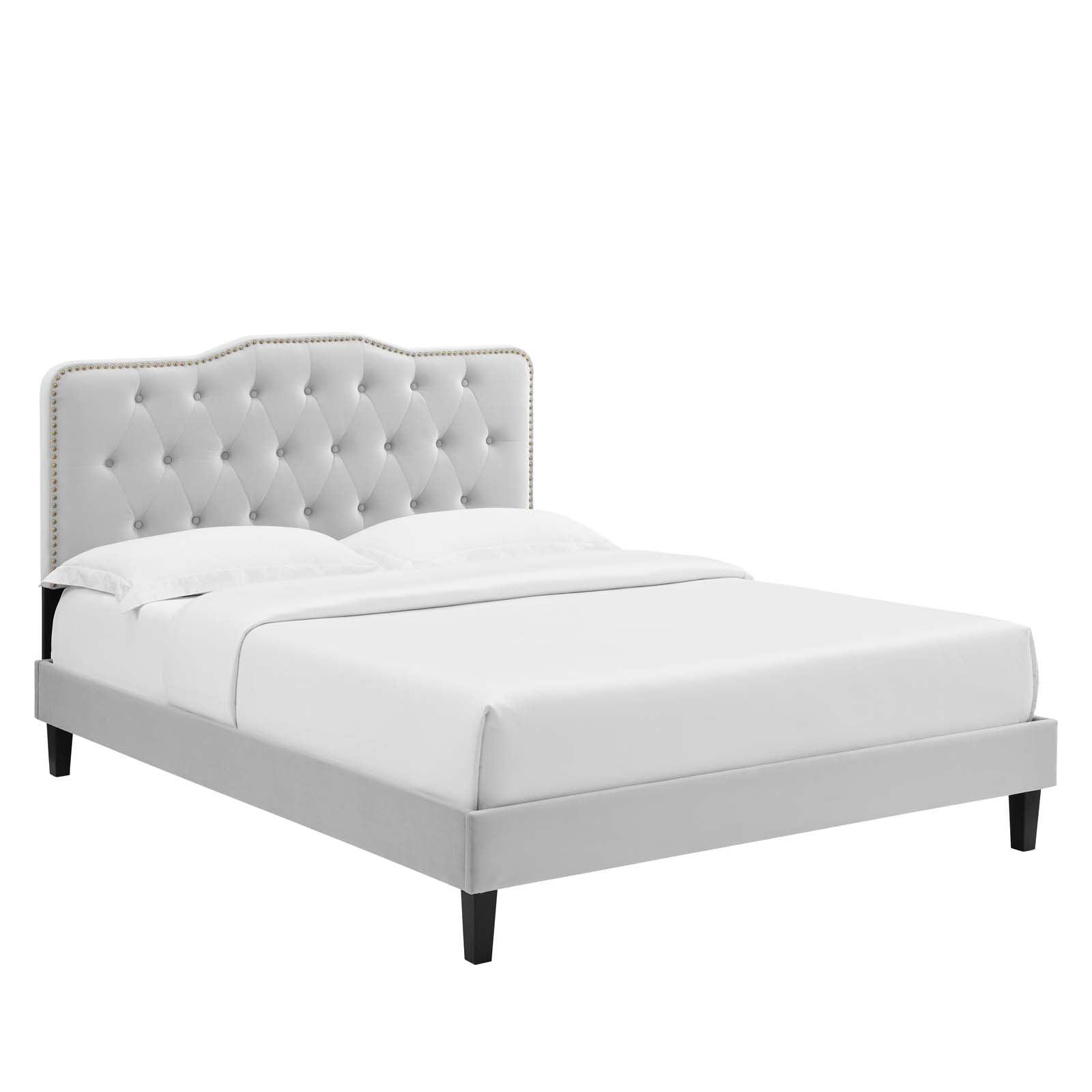 Modway Amber Tufted Performance Velvet King Platform Bed FredCo
