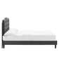 Modway Amber Tufted Performance Velvet King Platform Bed FredCo
