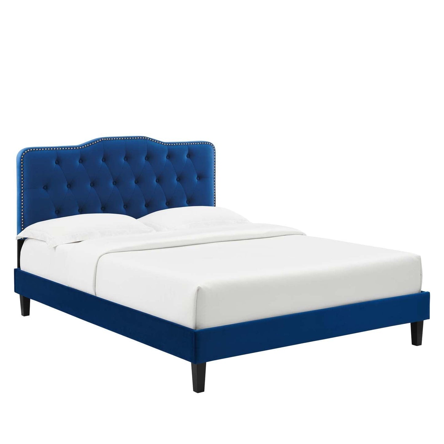 Modway Amber Tufted Performance Velvet King Platform Bed FredCo