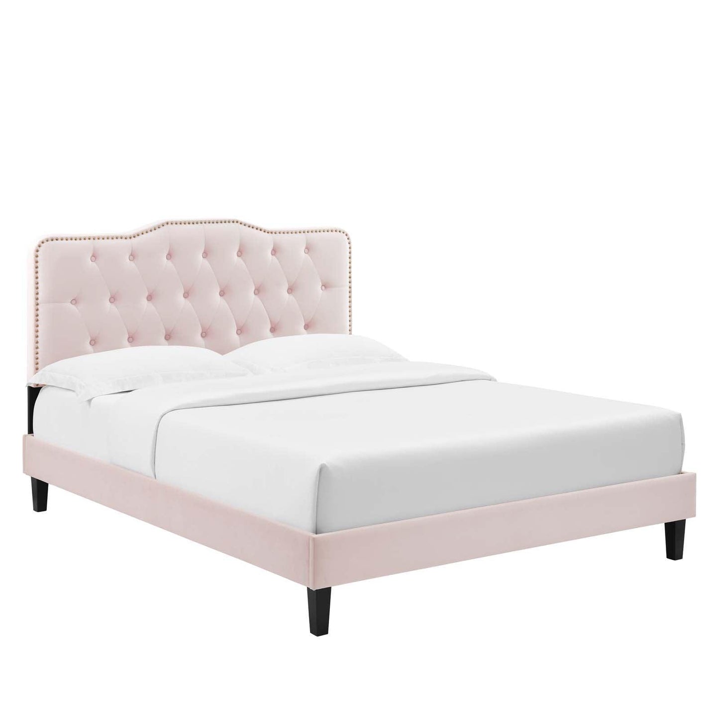 Modway Amber Tufted Performance Velvet King Platform Bed FredCo