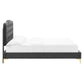 Modway Amber Tufted Performance Velvet Twin Platform Bed FredCo