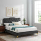 Modway Amber Tufted Performance Velvet Twin Platform Bed FredCo