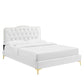 Modway Amber Tufted Performance Velvet Twin Platform Bed FredCo