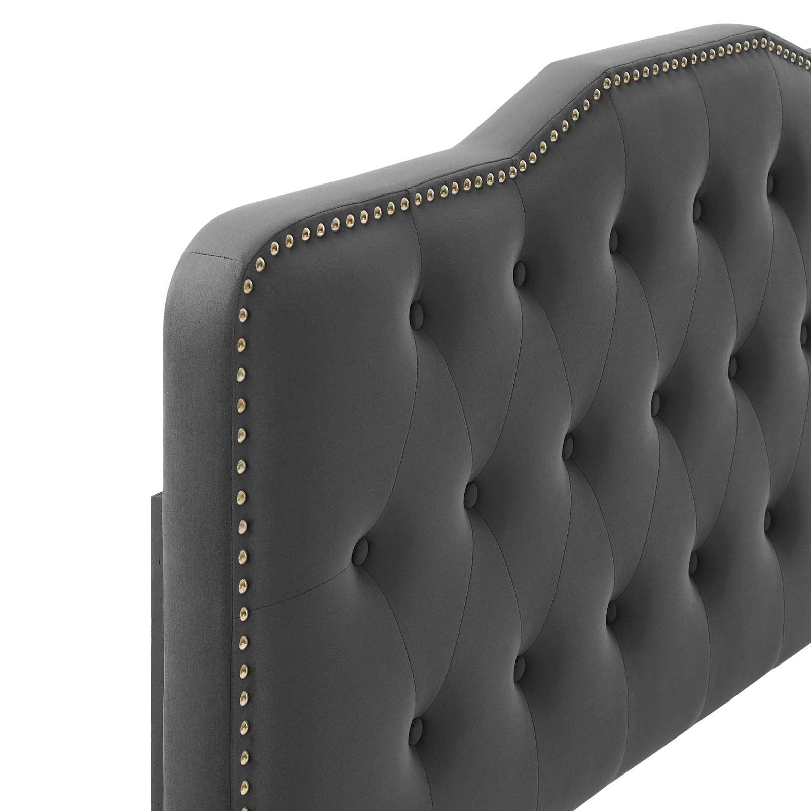 Modway Amber Tufted Performance Velvet Twin Platform Bed FredCo