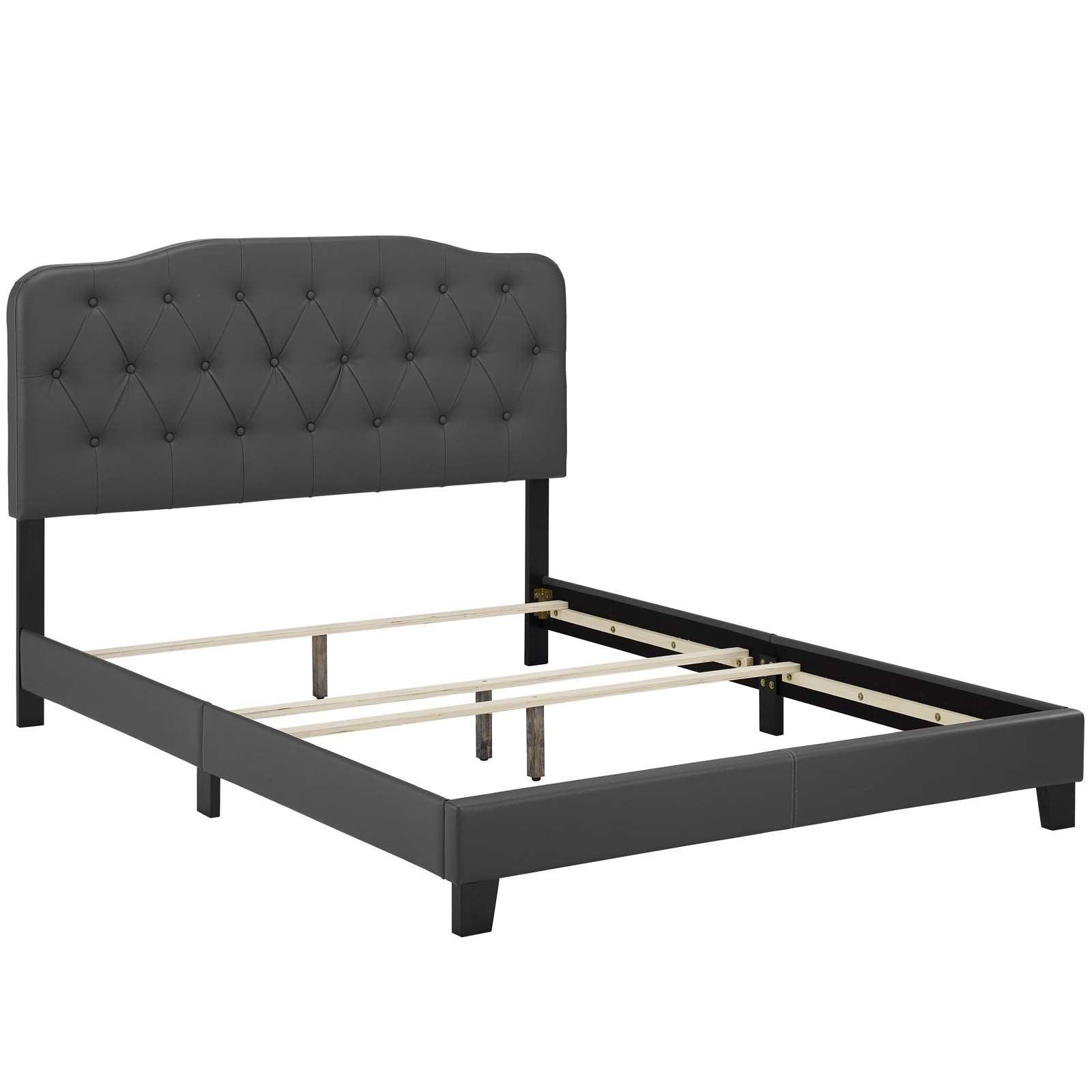 Modway Amelia Full Faux Leather Bed FredCo