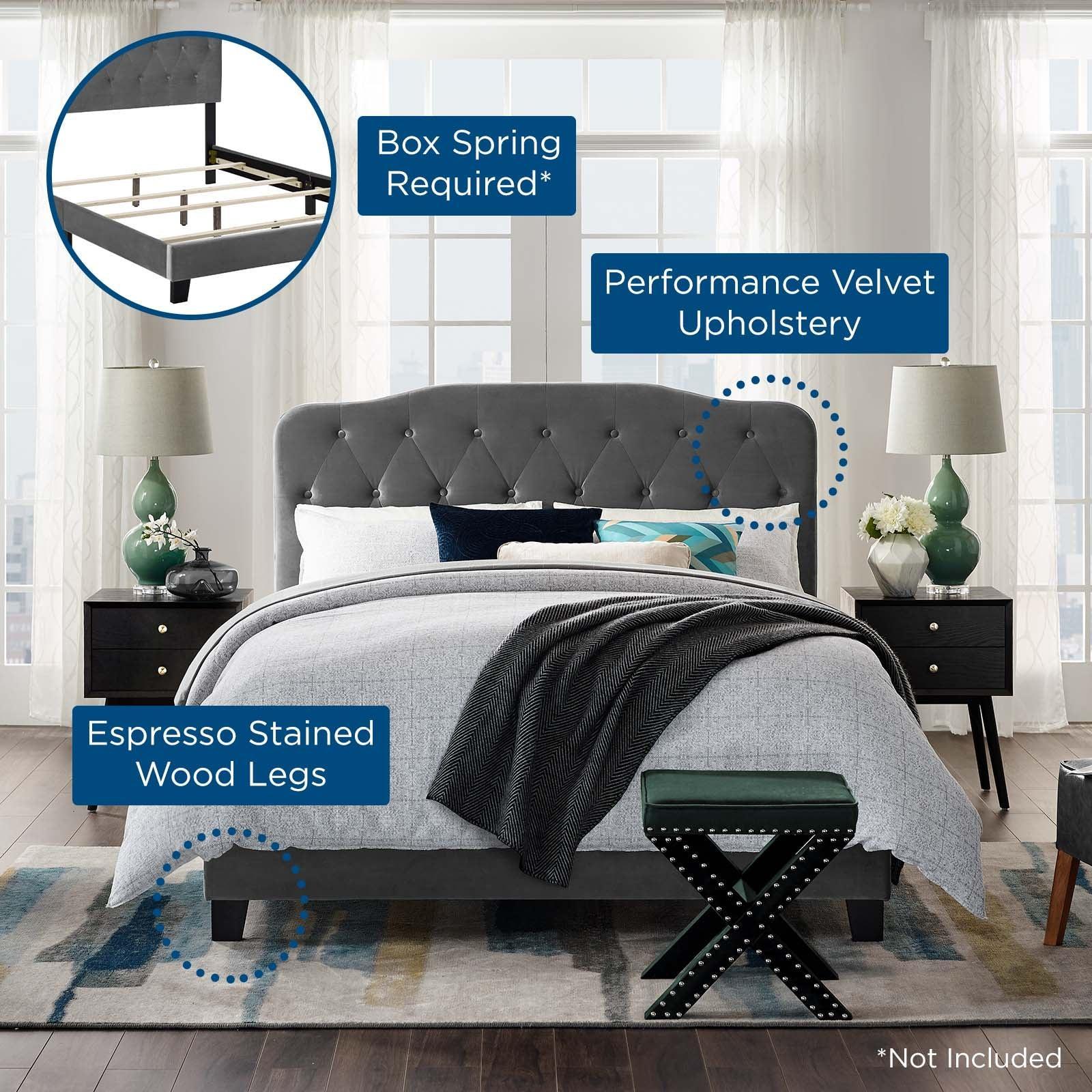Modway Amelia Full Performance Velvet Bed FredCo