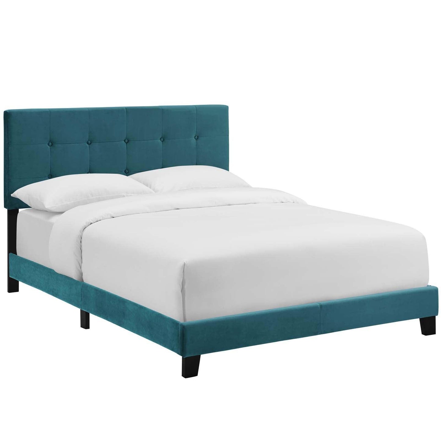 Modway Amira Queen Performance Velvet Bed FredCo