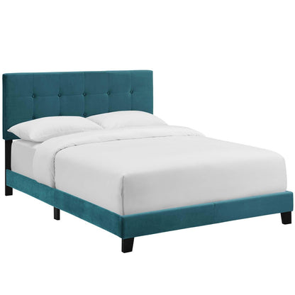 Modway Amira Queen Performance Velvet Bed FredCo